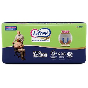 Lifree Fralda Pants Extra Absorção G/XG Com 16 Unidades