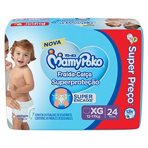 Fralda Calça MamyPoko Super Proteção XG c/24