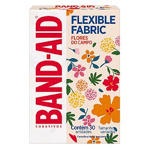 Band- Aid Flexível Flores do Campo Com 30 Unidades