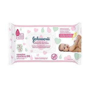 Johnson's Baby Lenços Umedecidos Extra Cuidado - 96 Unidades