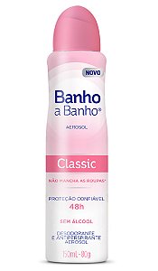 Desodorante Aerosol Banho A Banho Classic 80g