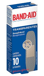 Band Aid Curativo Transparente - 10 Unidades