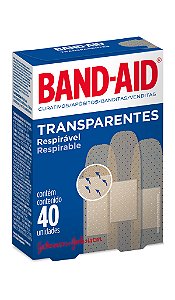 Band Aid Curativo Transparente - 40 Unidades