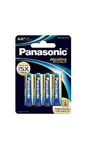 Panasonic Pilha Alcalina Premium AA -  4 Unidades