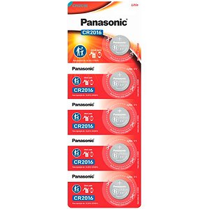 Panasonic Bateria Lithium CR2016 - 5 Unidades
