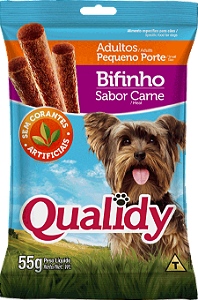 Qualidy Bifinho Para Pequeno Porte Sabor Carne 55g