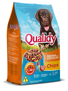 Qualidy Dia a Dia Cães Adultos Sabor Chips 25kg