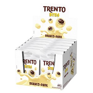 Trento Wafer Bites Branco Dark Display Com 12un