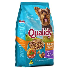 Qualidy Premium Cães Pequeno Porte Sabor Carne e Cereais 10,1kg