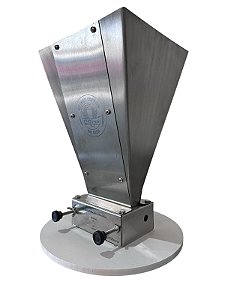 Moedor Moinho de Malte 2 Rolos Funil em Aço Inox 304 EZbrew