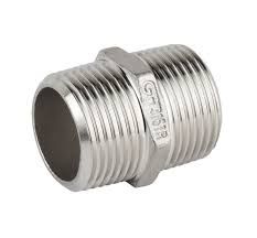 Niple Duplo Sextavado Inox 304 Rosca 1/2" BSP EZbrew