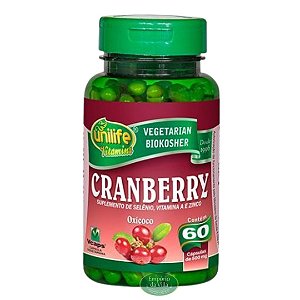 Cranberry (Oxicoco) Unilife 60 cápsulas