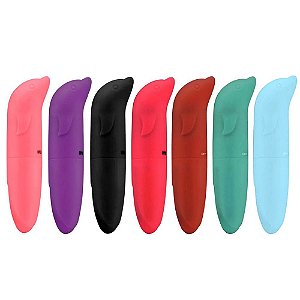 VIBRADOR PONTO G AVELUDADO COM FORMATO GOLFINHO SEXY IMPORT