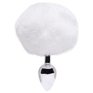 PLUG ANAL EM METAL EM POMPOM