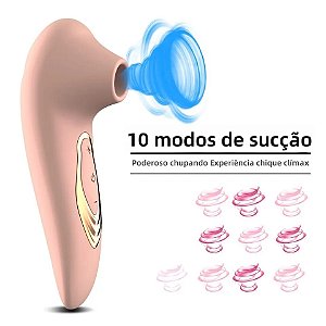 SUGADOR DE CLÍTORIS PRAZER CLITORIANO COM 8 MODOS DE SUCÇÃO
