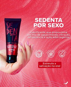 SEDENTA POR SEXO GEL COMESTÍVEL COM GLITTER 50G PEPPER BLEND
