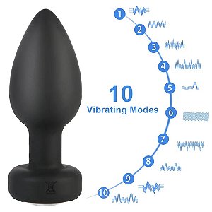 PLUG ANAL COM VIBRADOR E CONTROLE REMOTO