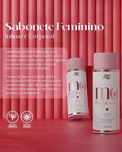 SABONETE FEMININO ÍNTIMO E CORPORAL 120ML LINHA MO MOLHADA