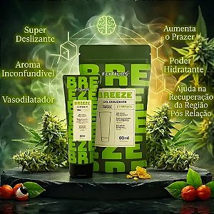 BREEZE GEL DESLIZANTE VASODILATADOR COM TERPENOS 60ML FEITIÇOS AROMÁTICOS