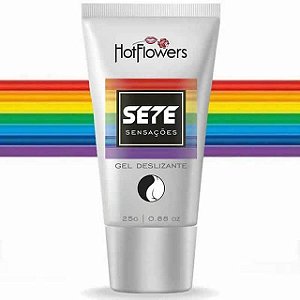 SETE SENSAÇÕES GEL DESLIZANTE 25G HOT FLOWERS