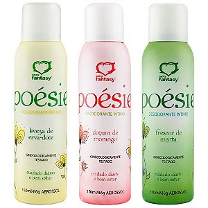 Desodorante Íntimo Poésie 166ml/90g Sexy Fantasy