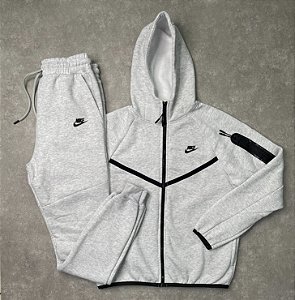 Conjunto Tech Fleece Cinza
