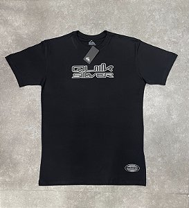 Camiseta Quiksilver Letreiro Emborrachado
