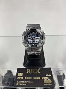 G-Shock GA-100 Cinza Camuflado Claro
