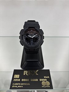 G-Shock GA-100 Preto com ponteiro branco