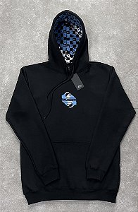 Moletom Quiksilver Preto det Azul
