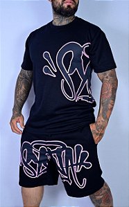 Conjunto Syna World Preto det Rosa Verão
