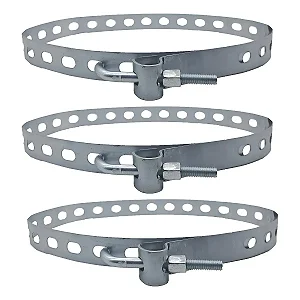 Cinta Abraçadeira De Poste Parafuso Bap 3 1200mm - Kit 3 unidades
