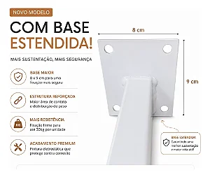 Suporte Pia De Parafusar 4un - Mão Francesa/Cantoneira/Grapa