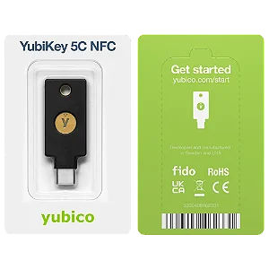 Chave De Segurança Yubikey 5c Nfc Yubico Fido2 Usb-c Lacrado