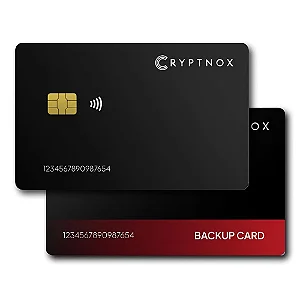Cartão Cryptnox Cripto Wallet Nfc Bonus Função Chave Fido2 2fa