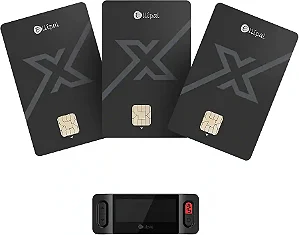 Carteira Fria Offline para Criptomoedas Ellipal X Card Kit 3 Cartões
