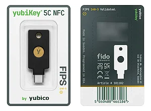 Chave De Segurança Yubikey 5c Nfc Fips 140-3 Yubico Usbc