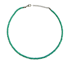 Gargantilha Cristais Verde Água Fosco - CL185