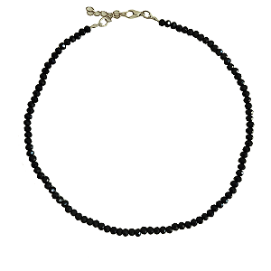 Gargantilha Cristais Pretos - CL181