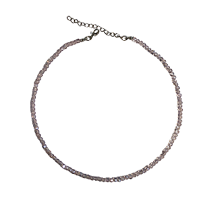 Gargantilha Cristais Lilás Candy - CL219