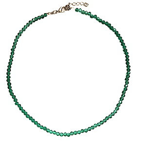 Gargantilha Cristais Verde Floresta - CL180