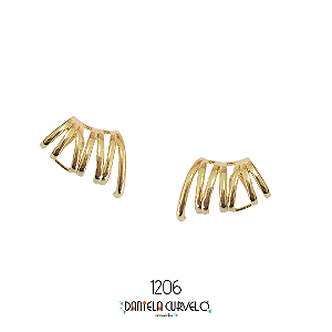 Brinco Ear Cuff Dourado Antialérgico BG1206DR