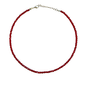 Choker Cristais Marsala Feminina Gargantilha - CL336