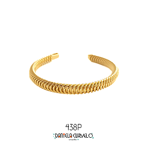 Bracelete Dourado Argolinhas Douradas - PS438DR