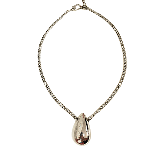 Colar 1 Gota Prateada- CL448