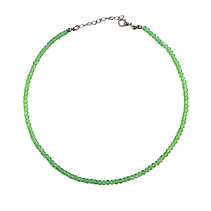 Gargantilha Cristais Verde Folha - CL522