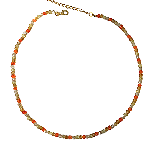 Choker de Cristais Laranja, Caramelo e Amarelo Candy CL738