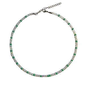 Choker de Cristais Furta-cor e Tiffany CL739