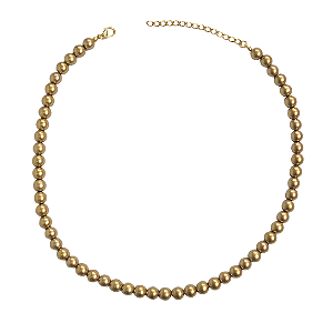 Choker de Pérolas Douradas Foscas CL778