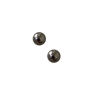 Brinco Bolinha Prata de Aço BF1268